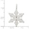 Sterling Silver Snowflake Charm Pendant Winter Jewelry! 34mm x 23mm